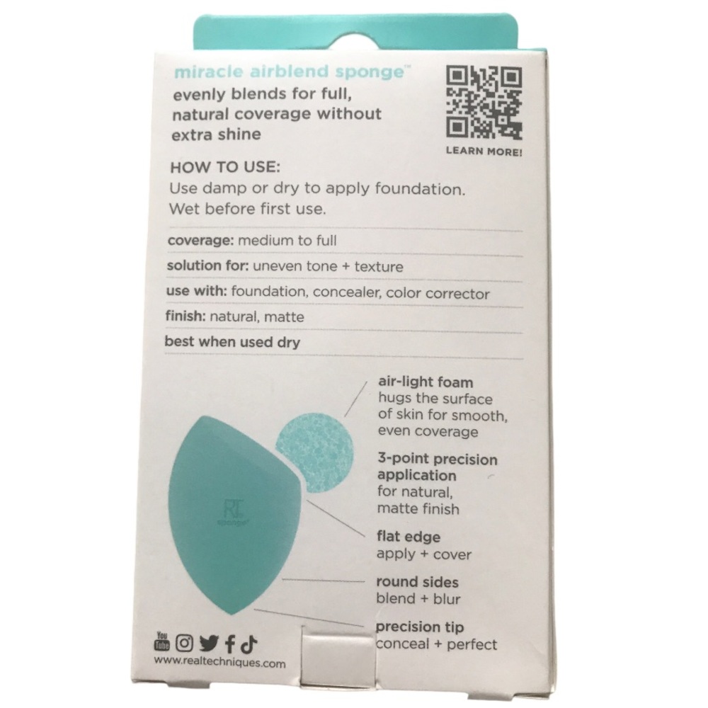 🌻4/$20 Real Techniques Miracle Airblend Sponge New - Picture 2 of 7